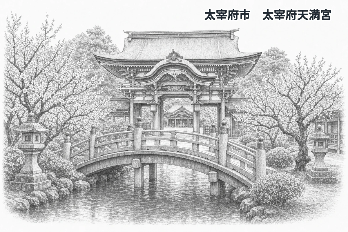 福岡県の学習イラスト