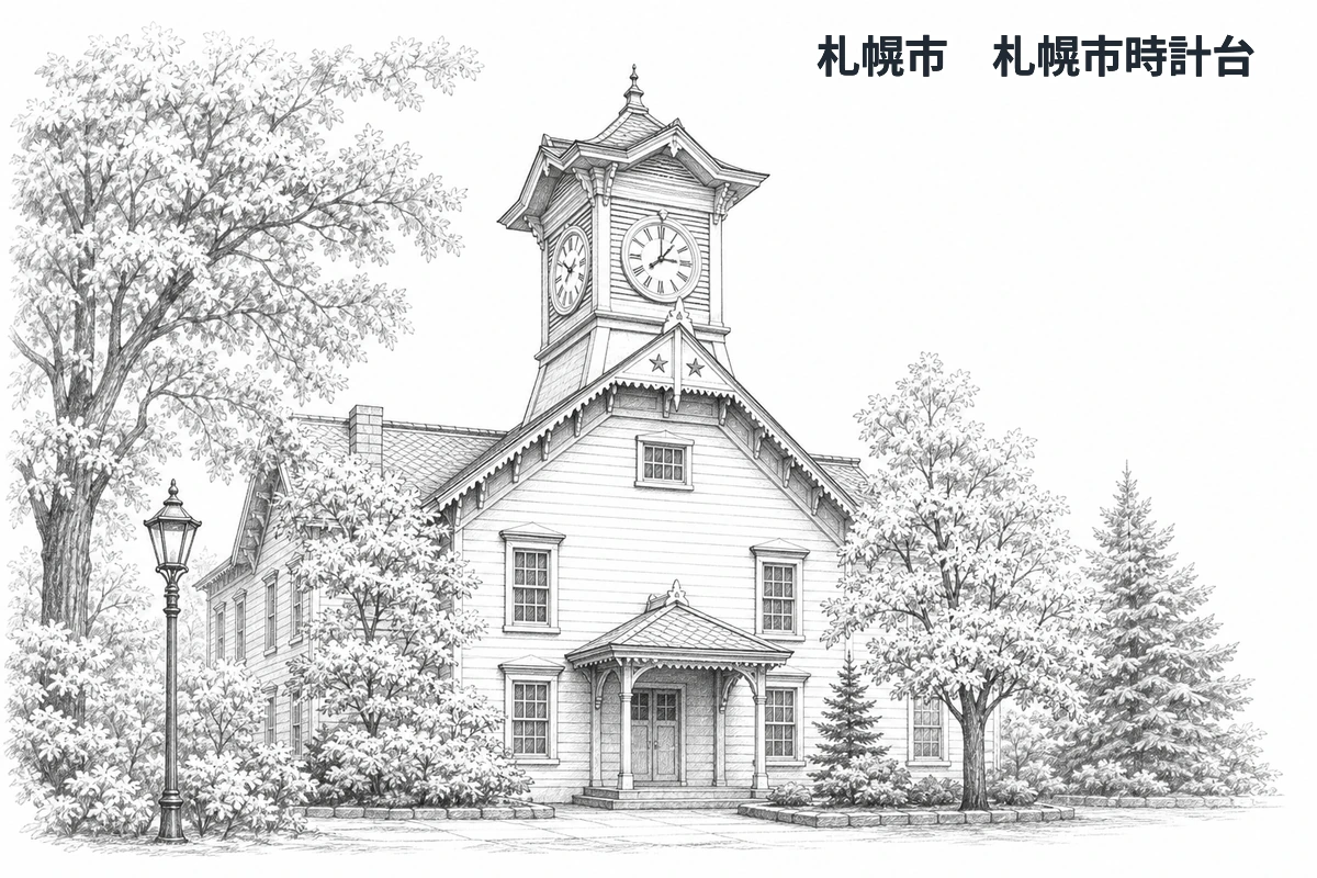 北海道の学習イラスト