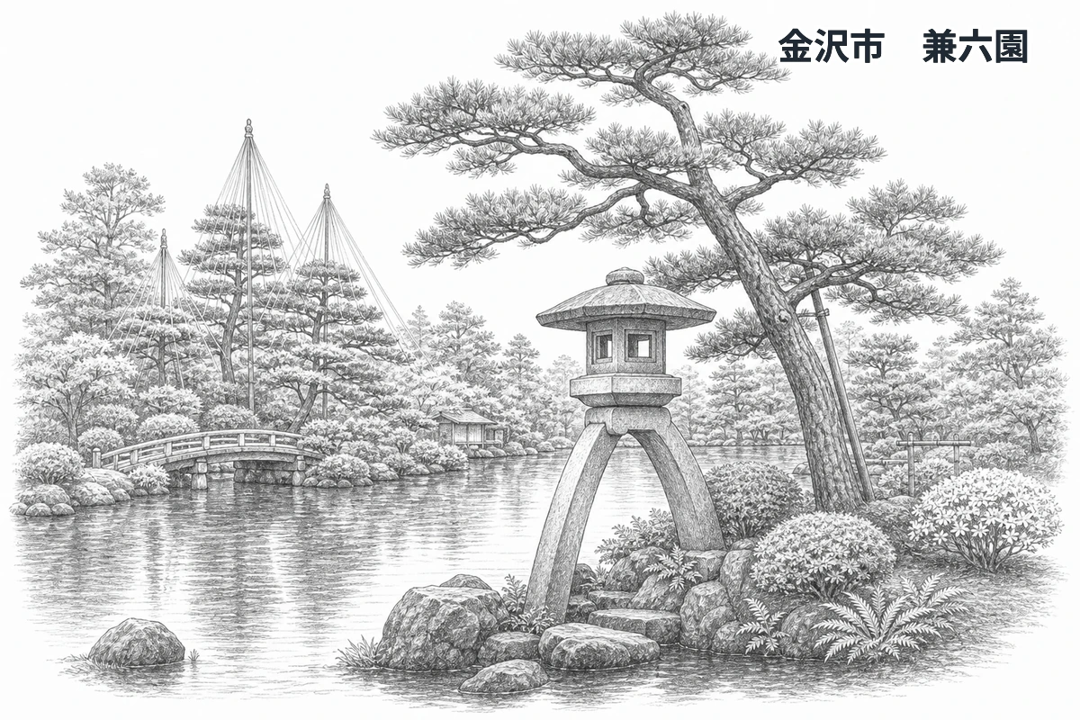 石川県の学習イラスト