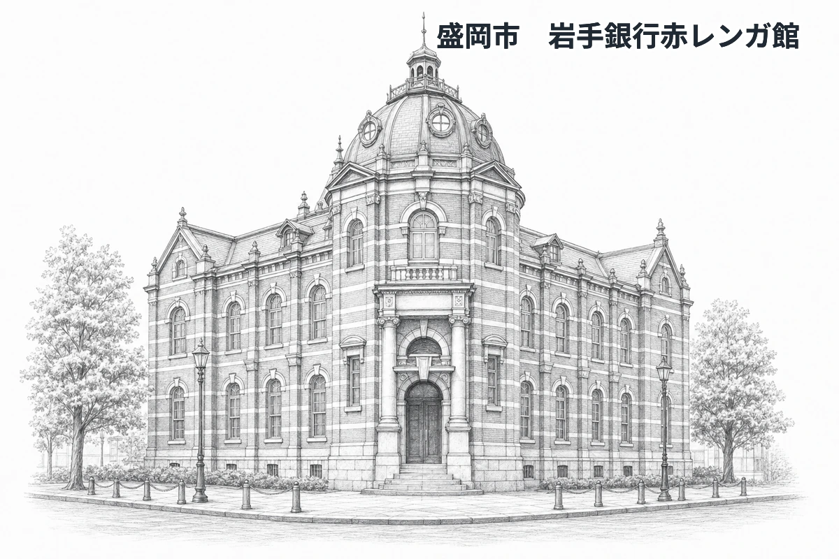 岩手県の学習イラスト