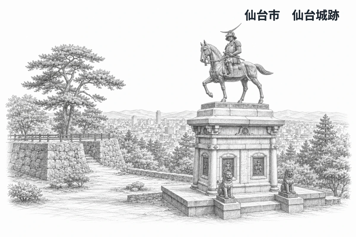 宮城県の学習イラスト