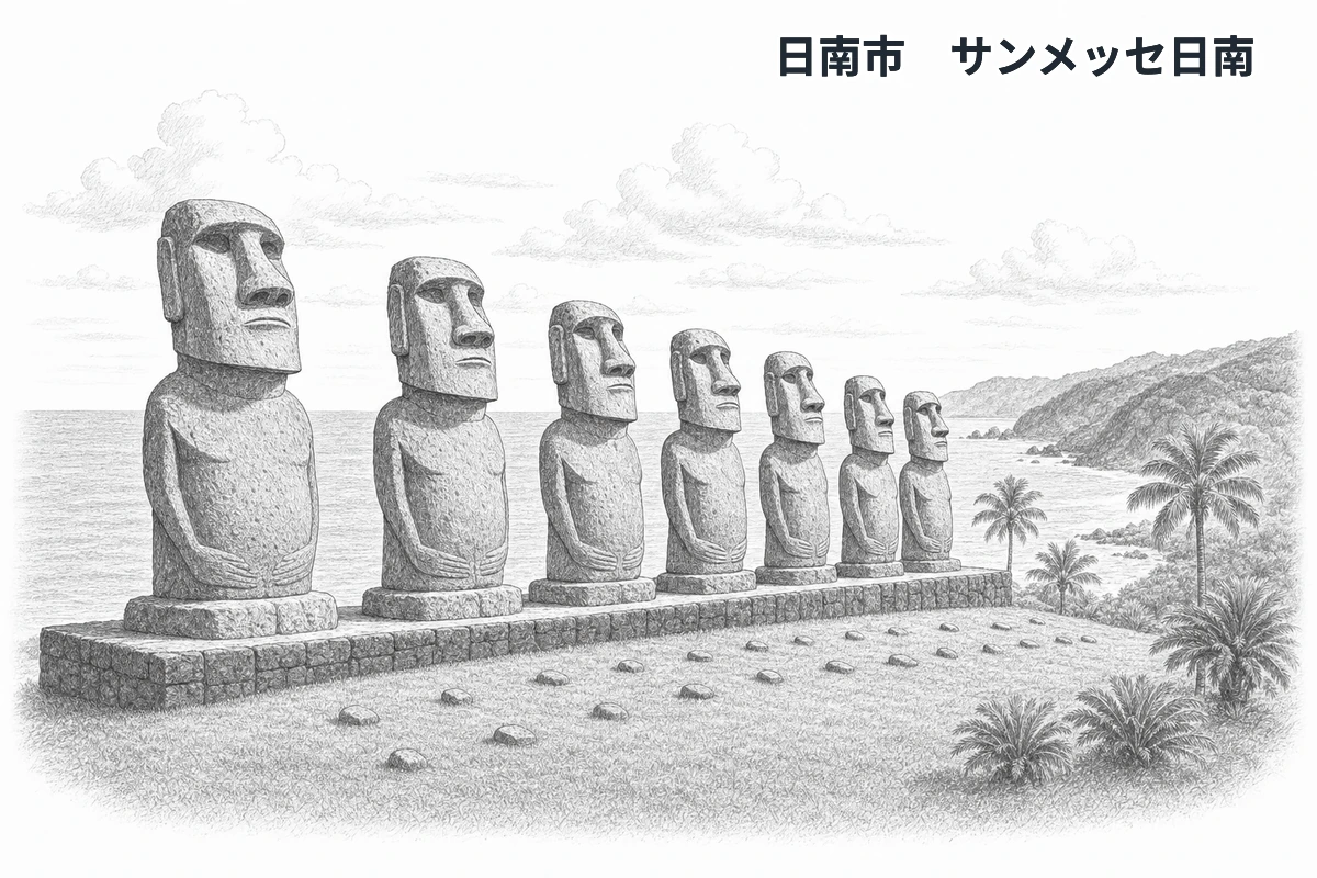 宮崎県の学習イラスト