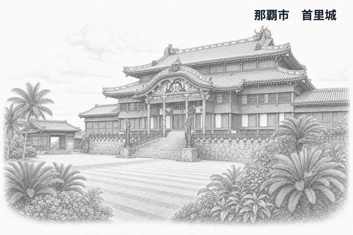 沖縄県の学習イラスト