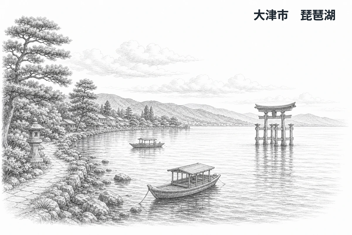 滋賀県の学習イラスト