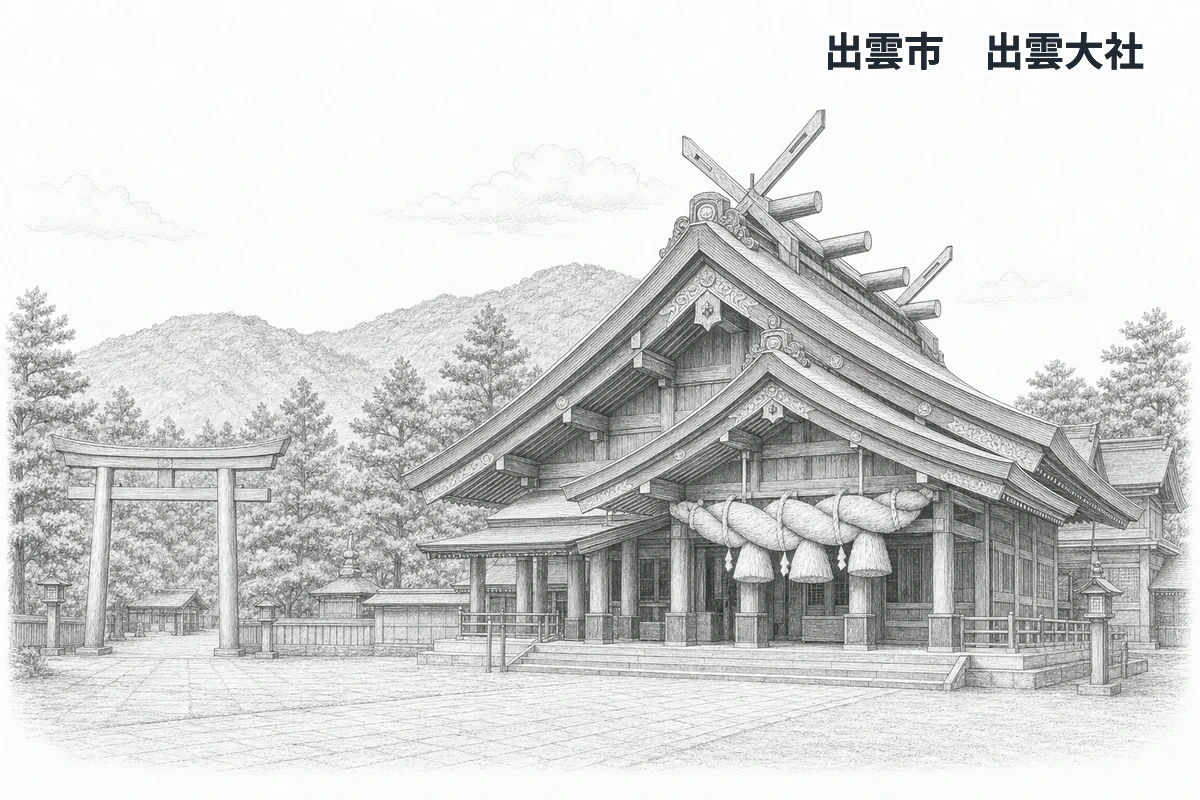 島根県の学習イラスト