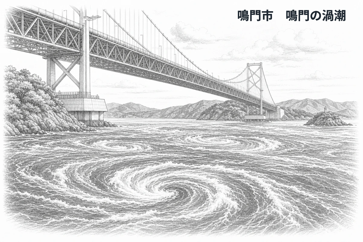徳島県の学習イラスト