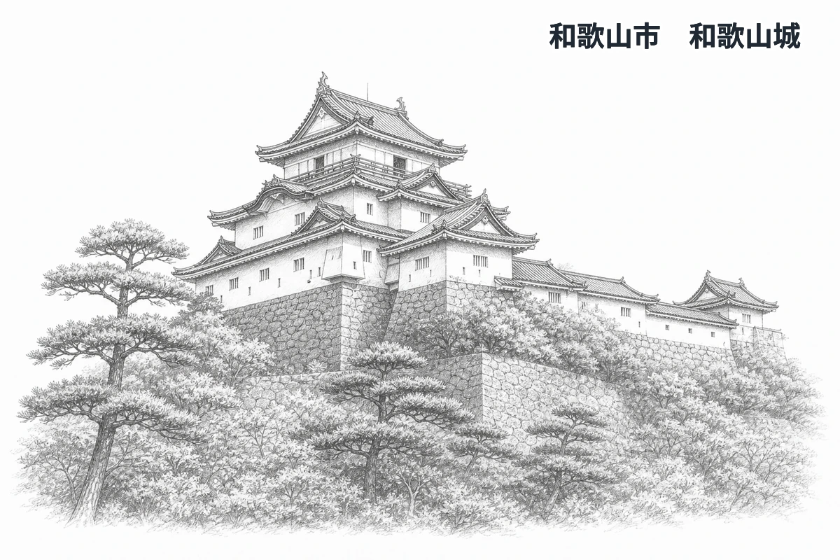 和歌山県の学習イラスト