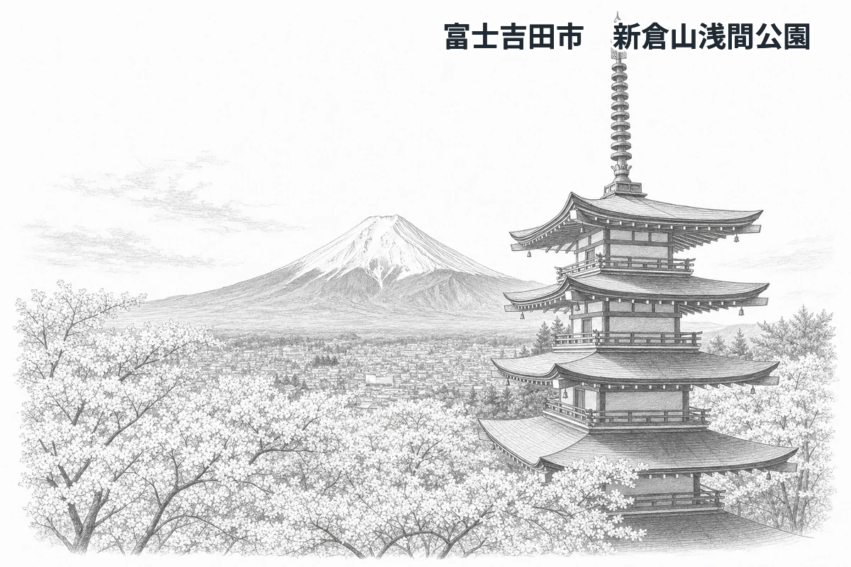 山梨県の学習イラスト